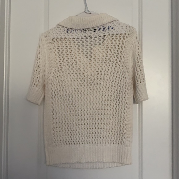 White Knit top by Suitable for Work small - Picture 3 of 5